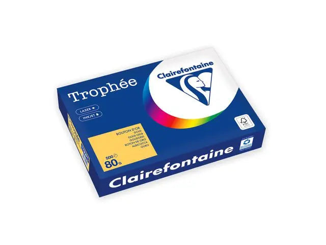 Kop.ppr TROPHEÉ A4 80g oh guldgul 500/fp - Primmeshiper