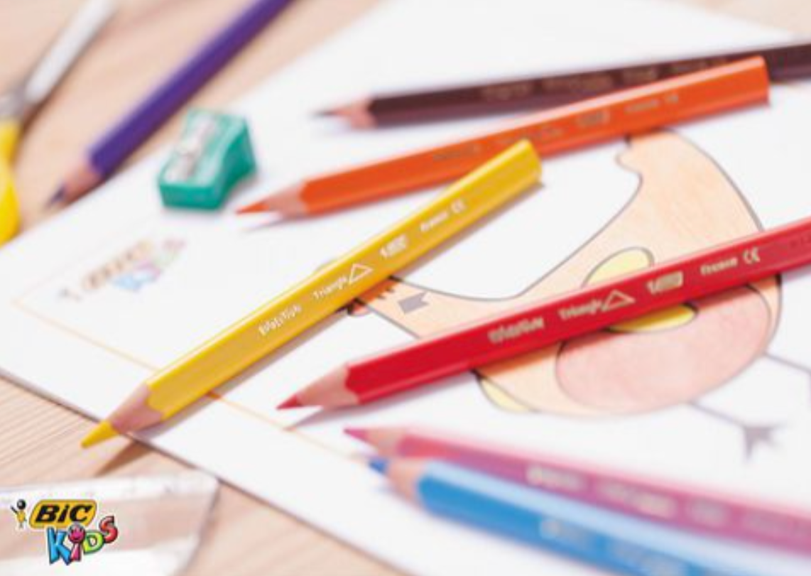 Färgpennna BIC Kids triangel 12 färger - Primmeshiper