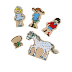 Pippi träfigurset 5 delar