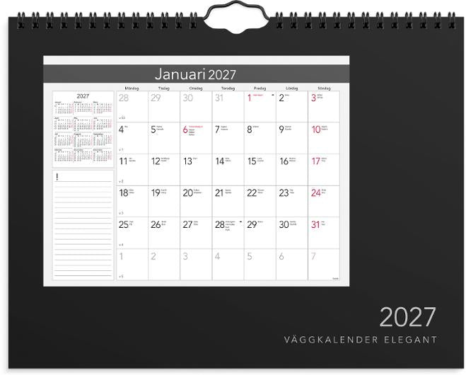 Väggkalender Elegant 2027