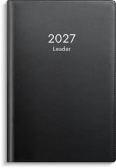 Kalender Leader 2027 plast svart