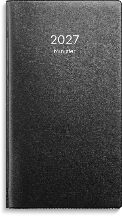 Kalender Minister 2027 svart