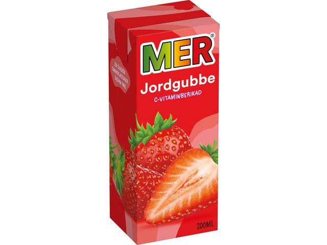 Fruktdryck MER Jordgubb 20cl - Primmeshiper