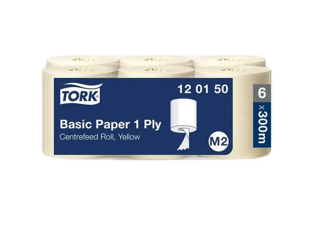 Torkrulle TORK Uni M2 1-lag gul 6/fp - Primmeshiper