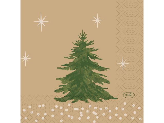 Servett DUNI Trees 3-lags 24x24cm 50/fp - Primmeshiper