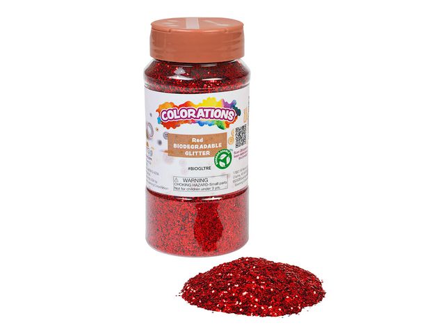Bioglitter 113gr röd - Primmeshiper