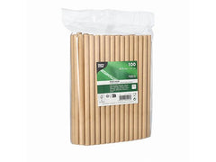 Sugrör PAPSTAR papper 10mmx21cm 100/fp - Primmeshiper