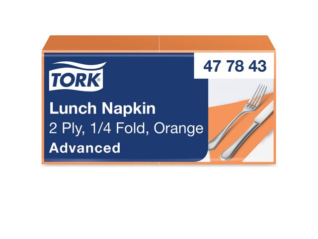 Servett TORK Lunch 2-lags orange 200/fp - Primmeshiper