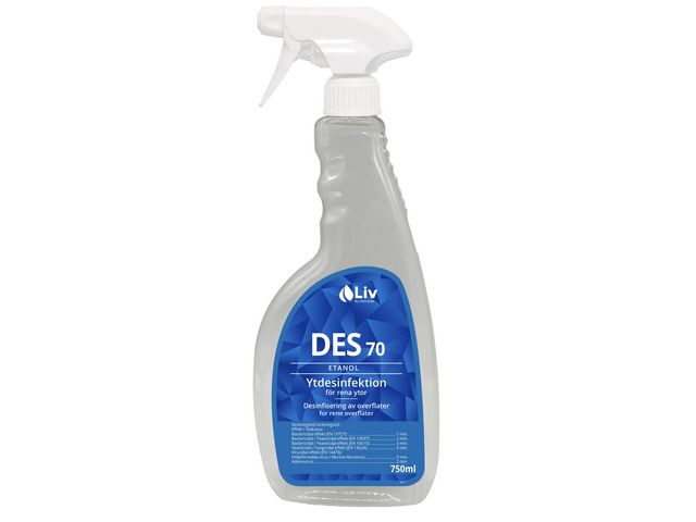 Ytdesinfektion LIV 70 spray 750ml - Primmeshiper