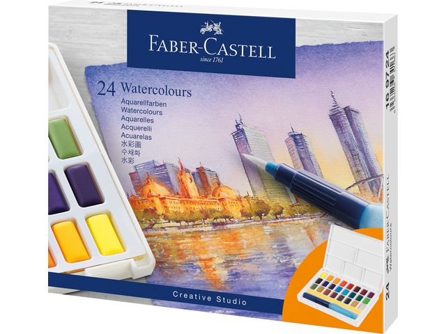 Vattenfärg FABER CASTELL 24 färger - Primmeshiper