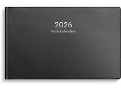 Veckokalender 2026 plast svart Primmeshiper