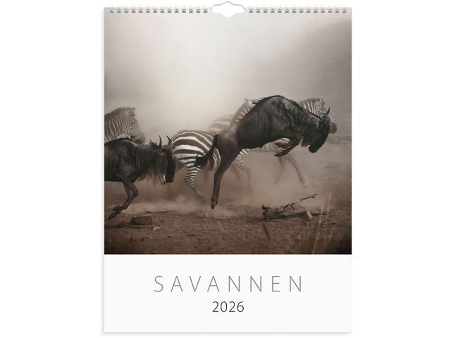 Väggkalender Savannen 2026 Primmeshiper