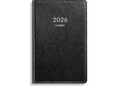 Kalender Leader 2026 konstläder svart Primmeshiper
