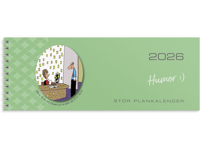 Stor Plankalender Humor 2026 Primmeshiper