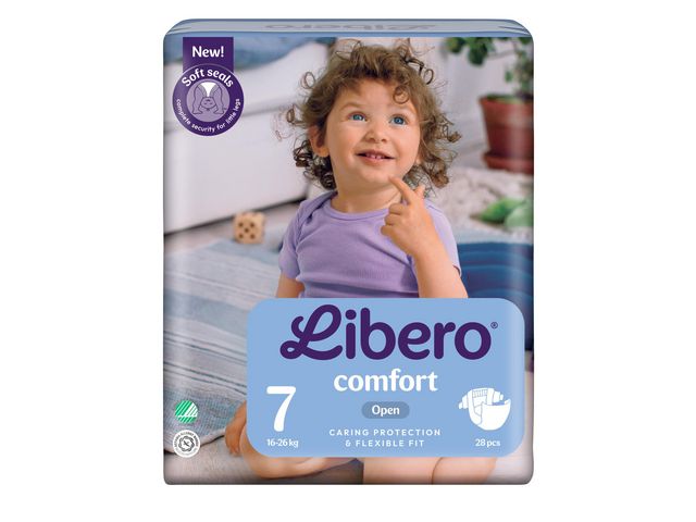 Blöja LIBERO Comfort 7 16-26kg 28/fp - Primmeshiper