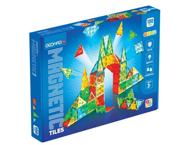 GEOMAG Ädelstenar 100 delar Primmeshiper