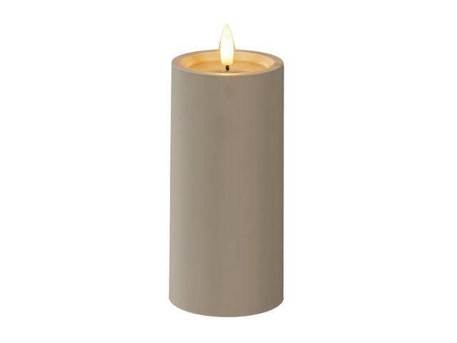 Blockljus KONSTSMIDE LEDtimer beige 15cm