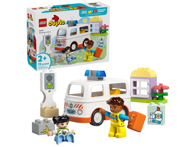 Ambulans och förare DUPLO-LEGO 19 delar Primmeshiper