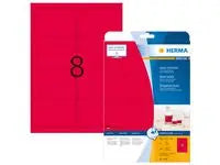 Etikett HERMA 99,1x67,7mm neonröd 160/fp - Primmeshiper