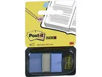 Index POST-IT 25x43mm kornblå Primmeshiper
