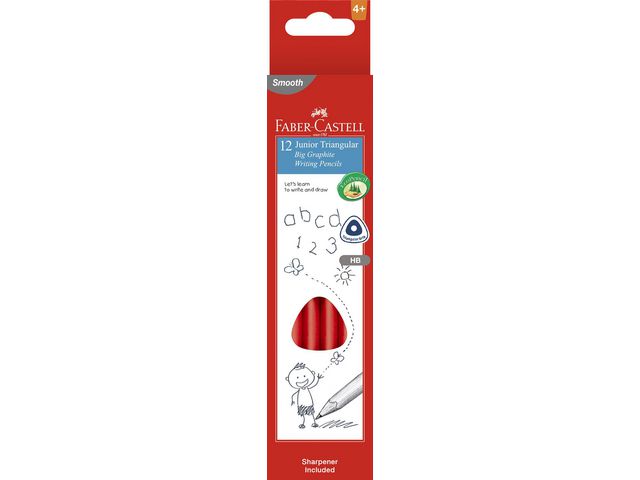 Blyertspenna FABER-CASTELL JuniorHB12/fp - Primmeshiper