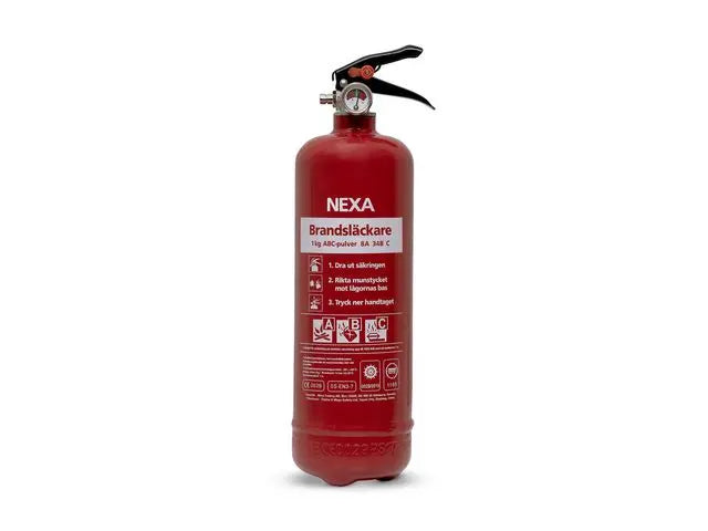 Brandsläckare NEXA 1kg pulver röd - Primmeshiper
