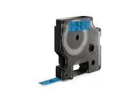 Tape DYMO D1 9mm svart på blå Primmeshiper