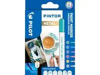 Märkpenna PILOT Pintor F Metal Mix 6/fp - Primmeshiper