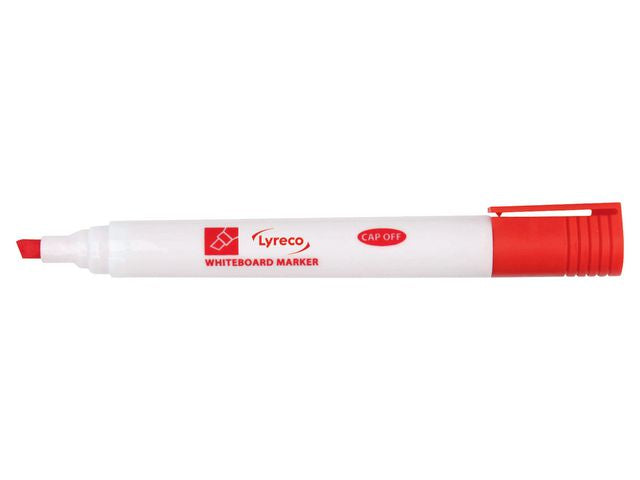 Whiteboardpenna LYRECO drywipe sned röd - Primmeshiper