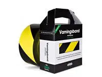 Varningsband gul/svart 75mmx500m - Primmeshiper