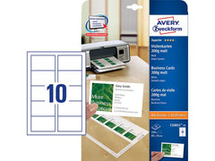 Visitkort laser/inkjet 85x54 matt 250/fp - Primmeshiper