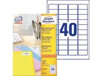 Adressetikett AVERY 45,7x25,4 4000/fp - Primmeshiper
