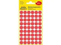 Färgkodningsprick AVERY Ø12mm röd 270/fp - Primmeshiper