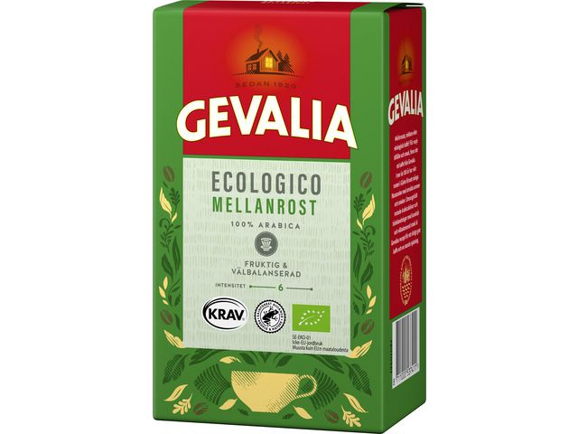 Kaffe GEVALIA Ecologico mellanrost 425g - Primmeshiper