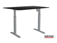Bord SUN-FLEX II höj/sänk 140x80 grå/sva - Primmeshiper