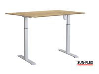 Bord SUN-FLEX II höj/sänk 120x80 vit/bjö - Primmeshiper